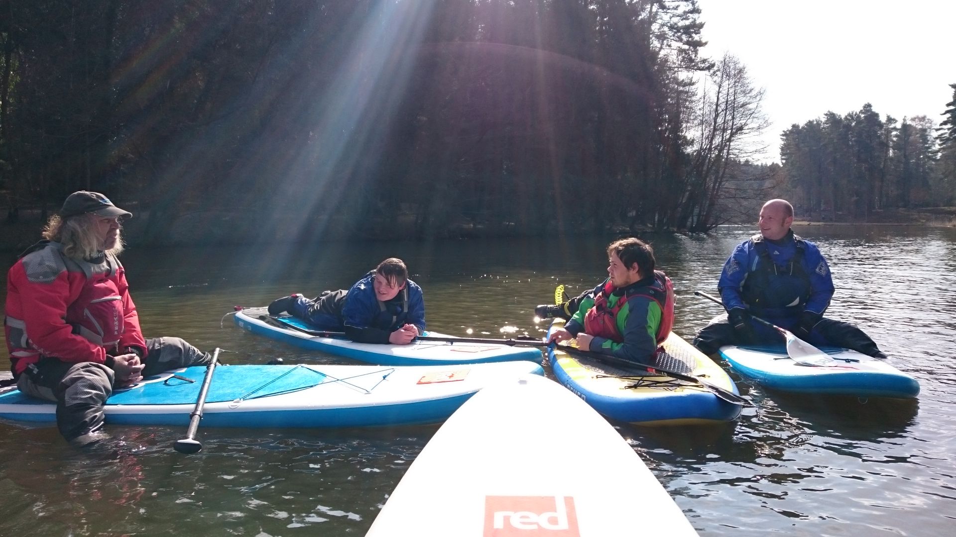 British Canoeing SUP instructors module on Mallards Pike